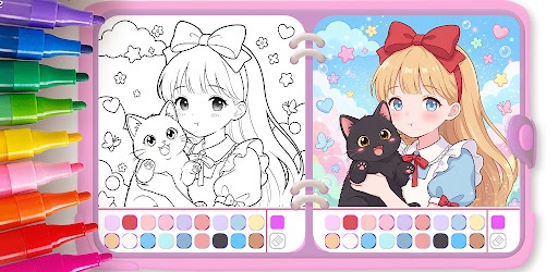 Cute Drawing : Anime Color Fan