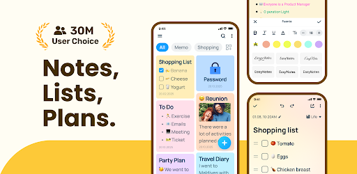 Easy Notes – Notepad, Notebook, Free Notes App