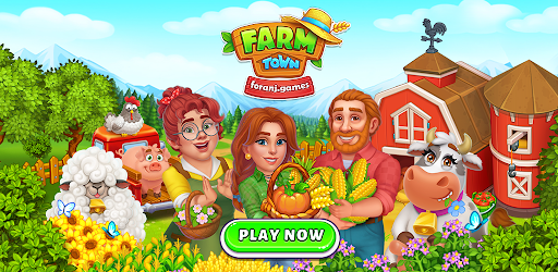 Farm Town: Happy farming Day & food farm game City