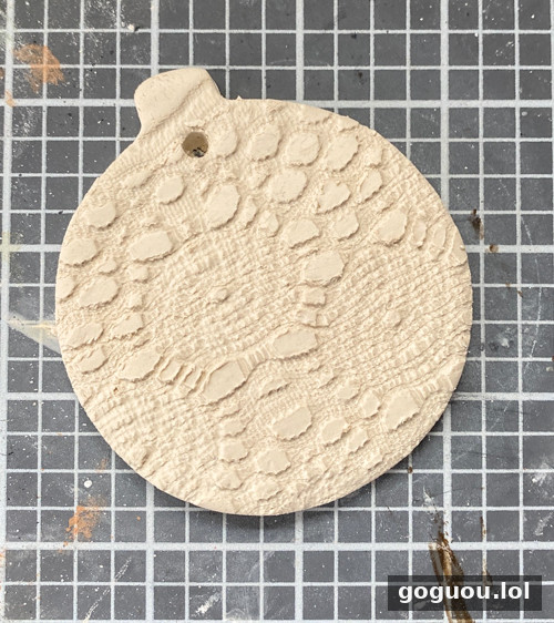 DIY Lace Christmas Ornaments made with air-dry clay, lace, and simple tools. Easy, elegant, and customizable holiday decorations for your tree.