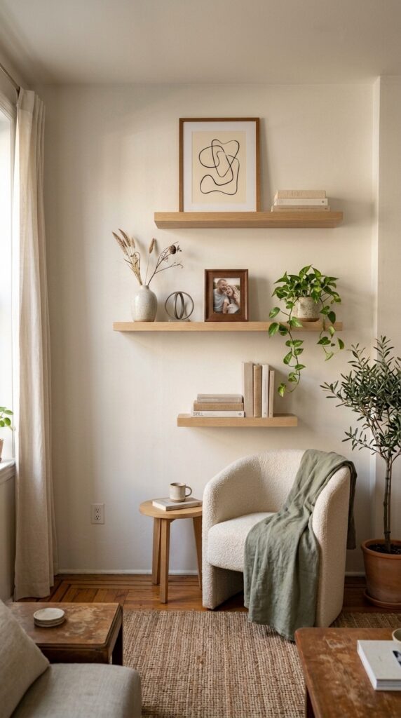 Floating Shelves Styling Ideas for Small Spaces