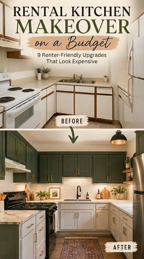 Rental Kitchen Makeover on a Budget: 9 Easy Upgrades